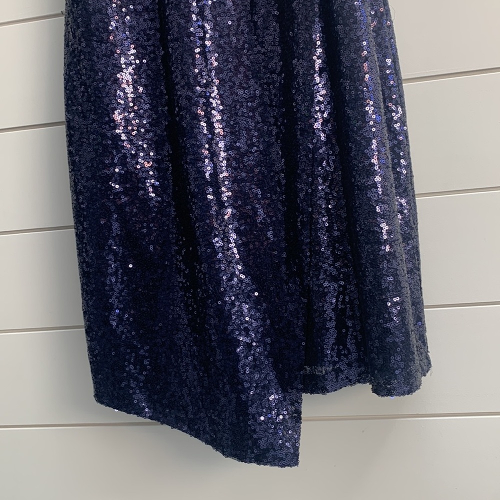 Lulu’s Navy Sequined Cocktail Dress - Picture 3 of 7